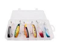 Psdndeww Lot de 6 leurres d'hélice de pêche en eau de surface - Appâts d'hélice souples et rotatifs