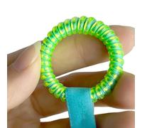 Psdndeww Lot de 6 porte-clés sécurisés en silicone pour poupée - Design souple et flexible - Plusieurs choix de couleurs pour enfants et adultes, Vert, taille unique