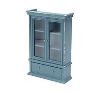 Psdndeww Maison De Poupée Miniature Armoire en Bois pour Bibliothèque De Salon Modèle De Maison De Poupée Meubles De Simulation 1:12 S