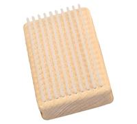 Psdndeww Manche en bois laiton/nylon/ROSHAIR Pinceau de cire de snowboard Outil d'entretien Pinceau de snowboard Facile à utiliser