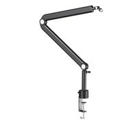 Psdndeww Microphones Support pour Microphones de Table Bras Flottants et MS089SV Microphones Choc Argent Pour La Piste
