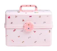 Psdndeww Organisateurs d'accessoires de cheveux tendance pour enfants Multicouches Boîte à bijoux Accessoires pour filles Étui de rangement pour chouchou