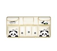 Psdndeww Organiseur de coffre de voiture à plusieurs couches en cuir, facile à transporter pour la famille, les affaires, les voyageurs