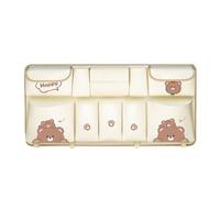 Psdndeww Organiseur de coffre de voiture à plusieurs couches en cuir, facile à transporter pour la famille, les affaires, les voyageurs