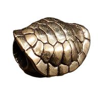 [Psdndeww] Pendentif unique en perles en métal avec coquillage de tortue pour parachute et amateurs faisant des perles de paracorde collier en laiton pour occasions formelles