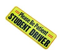 Psdndeww Pilote d'avertissement de sécurité magnétique. Veuillez être le patient des patients avec des patients un autocollant de réutilisation du conducteur d'étudiant.