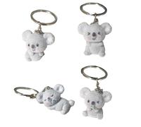 Psdndeww Porte-clés koala floqué Delightful Flocking - Porte-clés koala ludique - Bijou pour ajouter du plaisir à votre sac à main ou à votre sac à dos