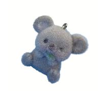 Psdndeww Porte-clés koala portable et robuste en résine floqué - Accessoire de mode pour décorer des clés ou des sacs, Koala mangeant des feuilles, taille unique