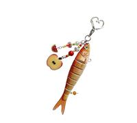 Psdndeww Porte-clés ludique vie marine, taille compacte, facile à attacher pour personnaliser vos affaires, cadeaux pour les amours, porte-clés poisson pour bagages, G, taille unique