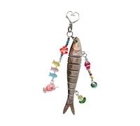 Psdndeww Porte-clés ludique vie marine, taille compacte, facile à attacher pour personnaliser vos affaires, cadeaux pour les amours, porte-clés poisson pour bagages, F, taille unique