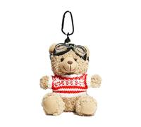 Psdndeww Porte-clés ours de dessin animé Pendentif en peluche pour sacs et clés Joli porte-clés animal Accessoire de téléphone pour les amoureux des animaux