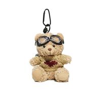 Psdndeww Porte-clés ours de dessin animé Pendentif en peluche pour sacs et clés Joli porte-clés animal Accessoire de téléphone pour les amoureux des animaux