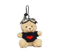 Psdndeww Porte-clés ours de dessin animé Pendentif en peluche pour sacs et clés Joli porte-clés animal Accessoire de téléphone pour les amoureux des animaux