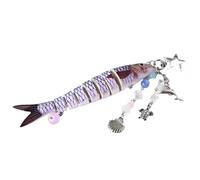 Psdndeww Porte-clés unique fabriqué à la main en perles de poisson, ornement décoratif adapté pour les adolescents et les adultes, sac à main, sangle de téléphone, perle de poisson multi-usage, b