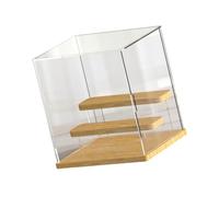 Psdndeww Présentoir acrylique pour objets de collection avec étagères réglables Boîte de rangement pour figurines miniatures Porte-parfum empilable