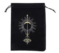 Psdndeww Sac de rangement pour tarot, cartes de jeu de société, petit sac à cordon de serrage, pochette d'emballage en cristal, pochette d'emballage pour bijoux