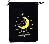 Psdndeww Sac de rangement pour tarot, cartes de jeu de société, petit sac à cordon de serrage, pochette d'emballage en cristal, pochette d'emballage pour bijoux