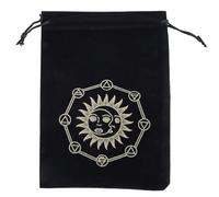 Psdndeww Sac de rangement pour tarot, cartes de jeu de société, petit sac à cordon de serrage, pochette d'emballage en cristal, pochette d'emballage pour bijoux