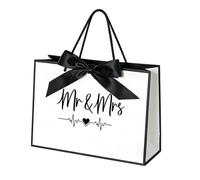 Psdndeww Sacs à dragées en carton pour mariage, grand sac cadeau de mariage pour bouteilles de champagne, sac souvenir, sac d'emballage cadeau de mariage