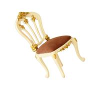 Psdndeww Siège de meubles pour figurine de chaise à l'échelle 1/12 motivée par des maisons de poupées historiques accessoire chaise pour collectionneurs