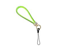 Psdndeww Strass Sangle de poignet de téléphone Anti-perte Design court Support de téléphone sûr pour une utilisation quotidienne Lanière élégante Cordon de téléphone portable Lanière de poignet