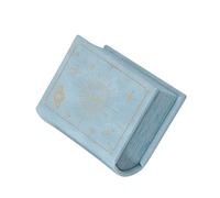 Psdndeww Style de livre compact Organisateurs de bijoux en cuir PU convivial Boîte à bijoux Affichage