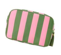Psdndeww Trousse de maquillage à pompons avec plusieurs compartiments pour voyage et utilisation quotidienne en 6 couleurs élégantes, b, Beauté de masse