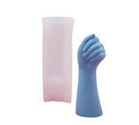Psdndeww Vase à Fleurs Silicone Forme de Bougie Geste Humain Bougie Parfumée Résine Fonte Époxy Outil de Décoration de Chocolat Savon
