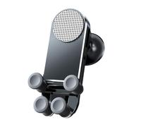 Psdndeww Voiture multifonctionnelle support téléphone avec verrouillage de gravité et 360° rotation auto téléphone montage 360° verrouillage automatique rotatif