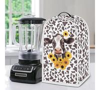 Psesaysky Housse de protection imperméable lavable pour mixeur de cuisine Motif vache et tournesol