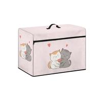 Psesaysky Housse de protection pour machine à coudre motif chat mignon, résistante aux taches, housse de protection anti-poussière avec poches pour garder propre et sûre, lavable en machine,