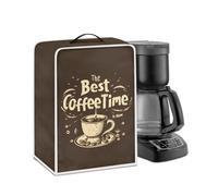 Psesaysky Housse légère pour cafetière Coffee Time, protection contre la poussière, durable, résistante aux taches, pour petit appareil