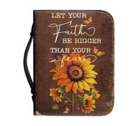 Psesaysky Sunflower Fall Étui de transport pour Bible pour femme - Porte-Bible multifonction - Couverture légère pour femme - Grande taille