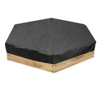 PSFDEWT Couvre de Sable Couvercle étanche du Couvercle de Sable à l'épreuve hexagonale à l'épreuve des poussières pour extérieur (Noir, 140 * 110 * 20cm) Pit