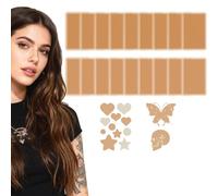 PSFLiang 20pcs Patchs Tatouage Résistants à la Sueur & à l'eau, pour Cacher Cicatrices, Tatouages et Taches de Naissance, ConVient Aux Peaux Plus Foncées, cream 39