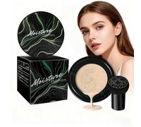 PSFLiang Crème CC air Cushion Avec Tête de Champignon, Mushroom Head Fond de Teint Couvrant, Pour Tous les Types De Peau (Ivoire Blanc) PFSL CC3-dark