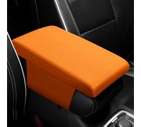 PSFVHHQI Coussin D'Accoudoir Voiture pour Ford Kuga MF MA DM2 3/2/1st Gen 2008-2023 2024 2025, Housse Console Centrale Accoudoir Protection Couverture Respiran Accessoire, Orange