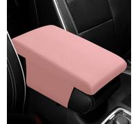 PSFVHHQI Coussin D'Accoudoir Voiture pour Q5 FY 2018-2024 2025, Housse Console Centrale Accoudoir Protection Couverture Respiran Accessoire, Pink
