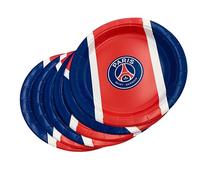 PSG 6 x Assiette jetable Collection officielle PARIS SAINT GERMAIN - 23 cm