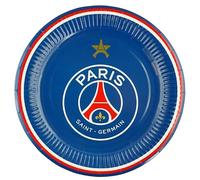 PSG 6 x Assiette jetable Collection officielle PARIS SAINT GERMAIN - 23 cm