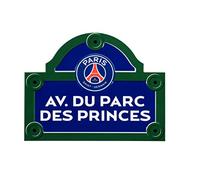 PSG Avenue du Parc des Princes Plaque de Rue Rectangulaire Metal Multicolore 30 x 18 x 0,5 cm