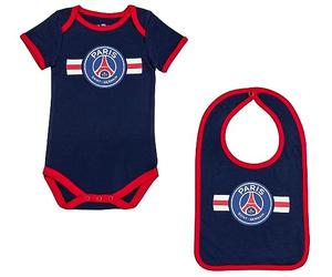 PSG Body Bavoir bébé garçon Collection Officielle Paris Saint Germain - 12 Mois