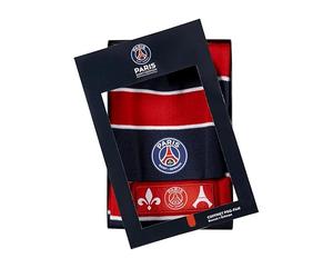 PSG Coffret Echarpe + Bonnet Collection Officielle Paris Saint Germain - Taille Unique Adulte et Grand ado