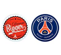 PSG Dessous de Verre Duo 1 PVC Multicolore 10,5 x 14 x 1 cm Set de 2 Pièces