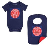 PSG Lot Body + Bavoir bébé - Collection Officielle Paris Saint Germain - 3 Mois