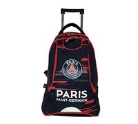 PSG Sac à dos à roulettes 2 compartiments bleu