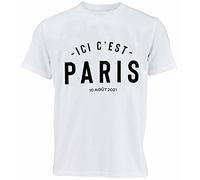 PSG T-Shirt Ici C'est Paris - Collection Officielle Paris Saint Germain