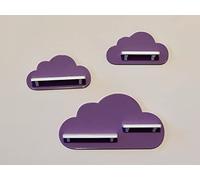 PsGreen Lot de 3 nuages compatibles avec les figurines Toniebox (violet)