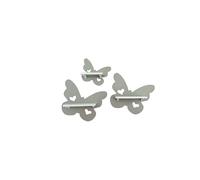 PsGreen Lot de 3 papillons, gris clair, compatibles avec les figurines Toniebox Toniebox