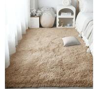 PSHCEE Grand Tapis de Salon 300 x 350 cm Lavable Tapis de Sol Doux Extra Large, Moelleux et Moderne pour Decoration Salon, Chevet, Chameau